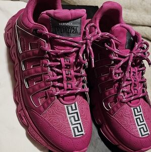 Women versace trigreca pink size 8.5